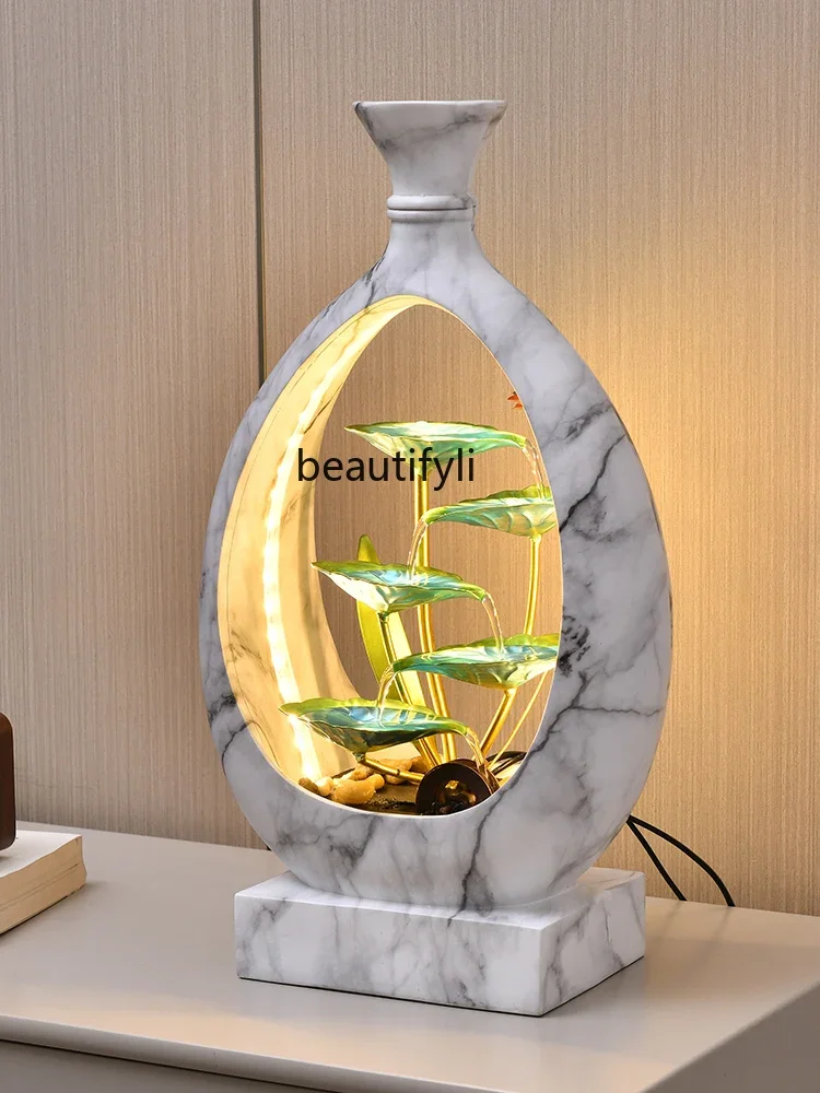 

Light luxury flowing water ornament circulating water living room decoration feng shui wheel housewarming opening gift