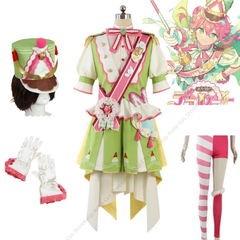 Tori Himemiya Ensemble Stars Cosplay Costume Strawberry Decorate Shorts Set Idol Stage Outfit Halloween Carnival Comic Con