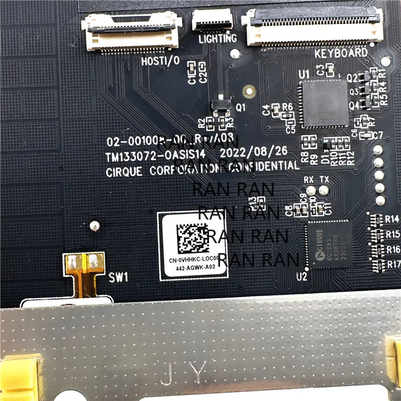 For dell Latitude 7440 7450 E7440 E7450 2-IN-1 Mouse Board Holder, Touch Leather Assembly 0VHHKC 0XG9H3 0GWDMD 0K17PH