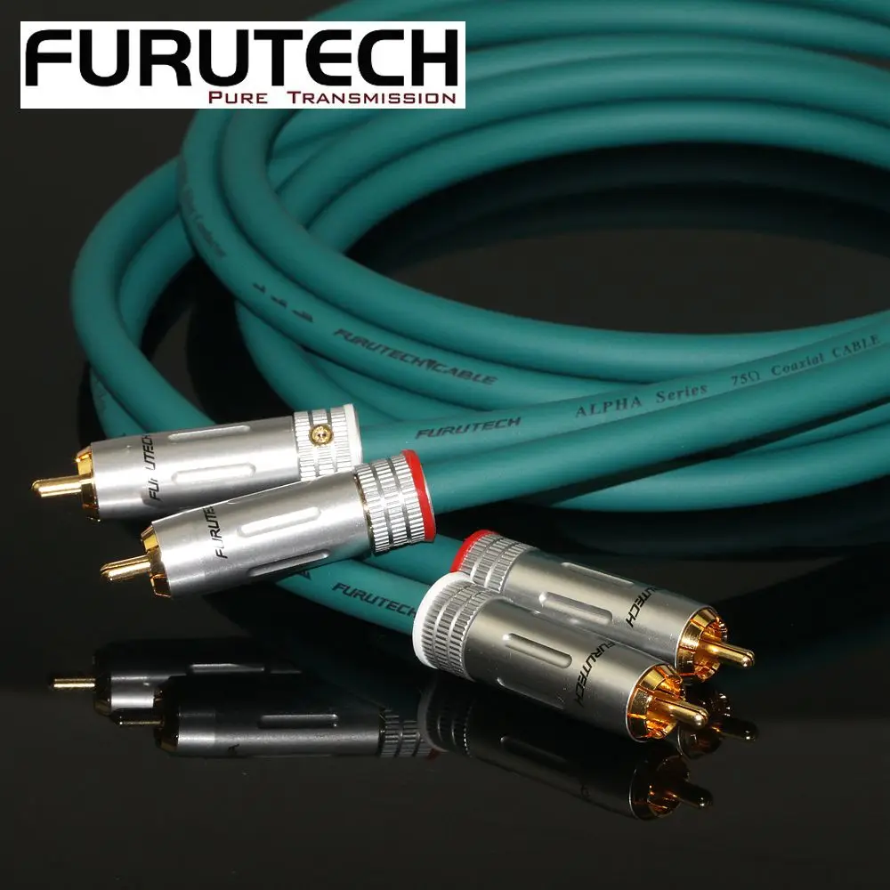 

FURUTECH FX Alpha Ag Pure Silver Flagship HiFi Audio Digital Coaxial Line 2RCA to 2RCA Amplifier CD Connection Cable HiFi Audio