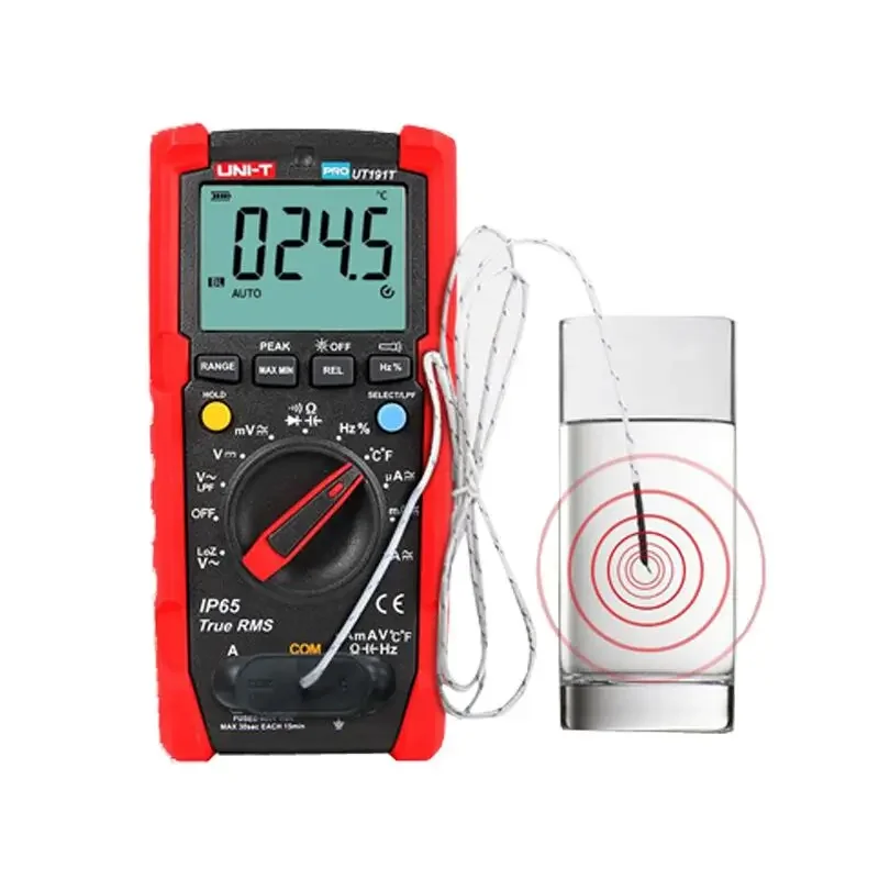 UNI-T UT191T Multimeter LCD Automotive Handheld Multimeter AC/DC Voltmeter Tester Multi-Meter with DWELL RPM Multimetro