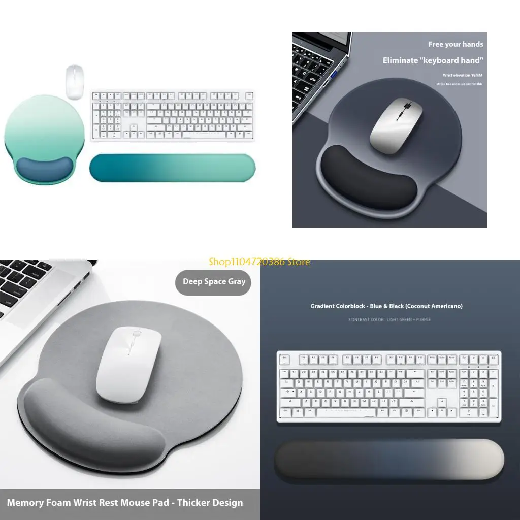 K0EA Keypad Wrist Rest Set with Nonslip Base Wrist Pad for Keypad with Ergonomic