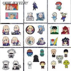 Japanese Anime Cartoon Brooch Enamel Pins Custom Comic Boys and Girls Brooch Lapel Backpack Badges Backpack Anime Jewelry Gift