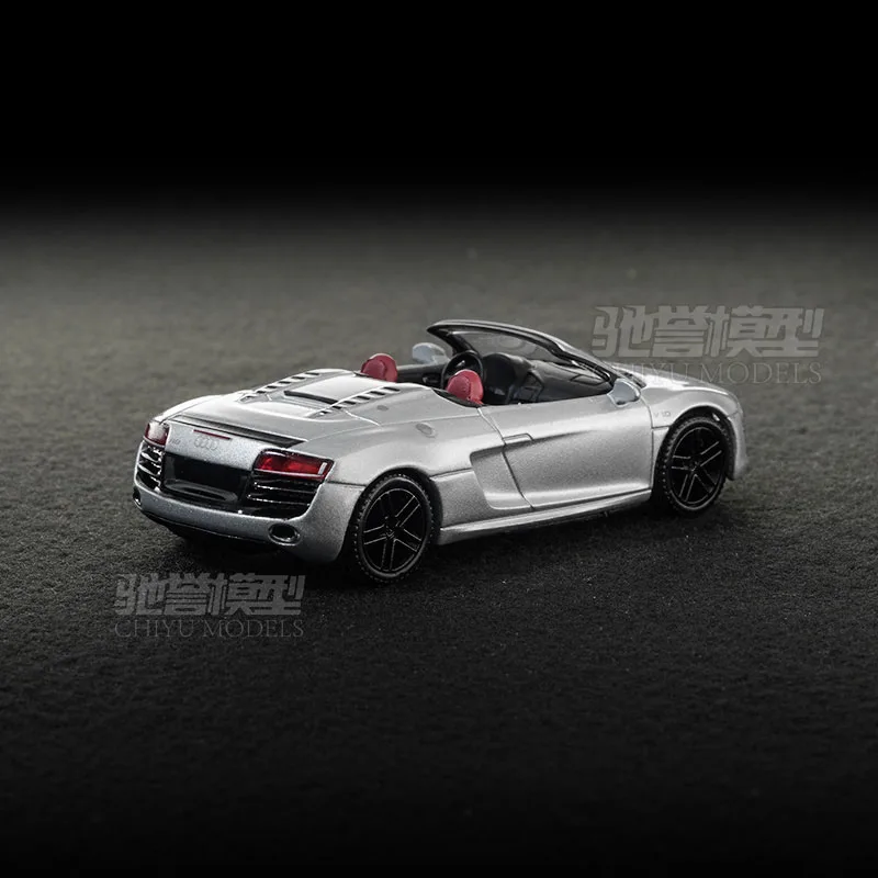 DCT/SHADOW 1:64 R8 V10 Spyder Convertible Sports Car Simulation Alloy Car Model Static Display Collectible Toy Gift Souvenir