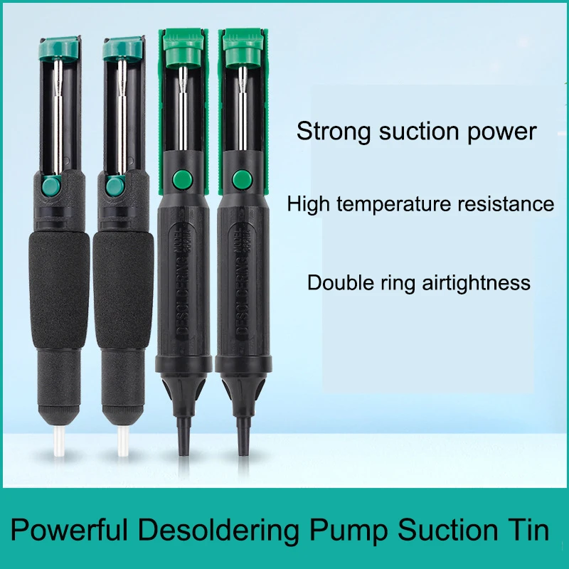 New Aluminum Powerful Desoldering Pump Suction Tin Gun Soldering Sucker Pen Removal Vacuum Solder Iron Welding Repair Tool