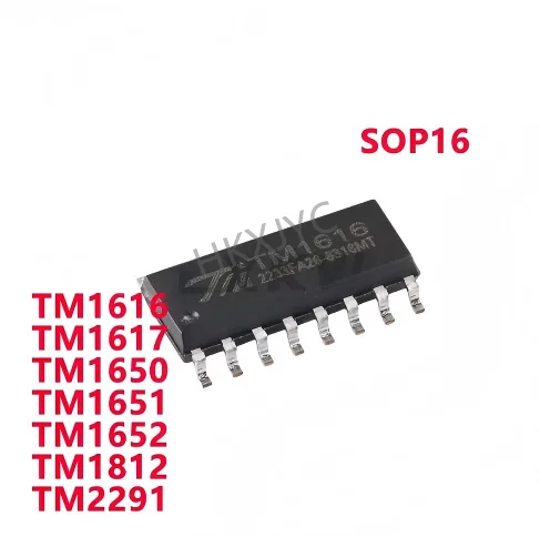 10/PCS New TM1616 TM1617 TM1650 TM1651 TM1652 TM1812 TM2291 SOP16 LED drive control chip In Stock