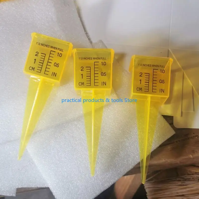77JB outil mesure l'eau Brigle jaune jaune jaune / gabarit d'arroseur large bouche 10 pack