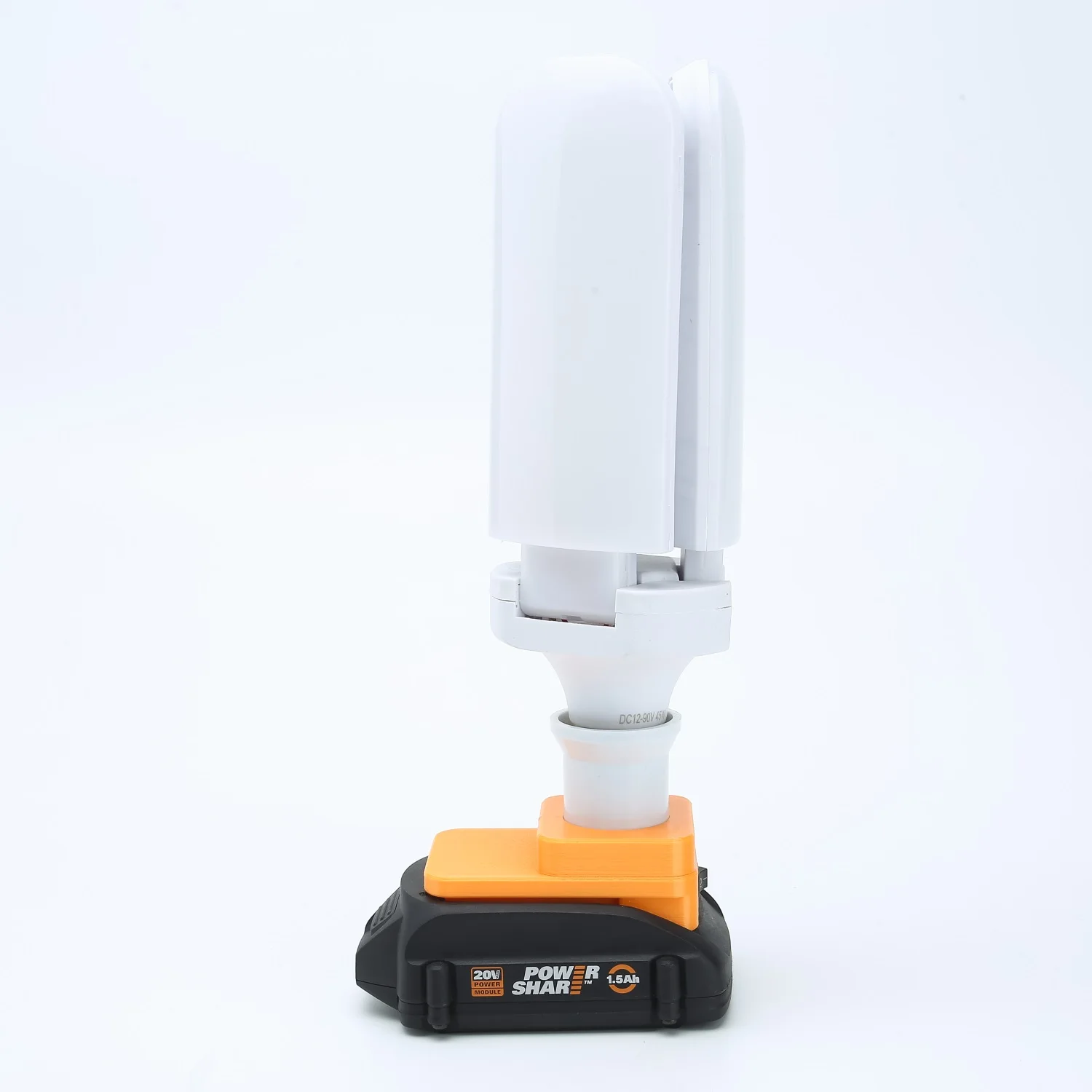 LED Work Light Folding Work Light E27 Lamp Holder For Worx 20V Lithium Battery Emergency Lights 30w 45w 60w (NO Battery)