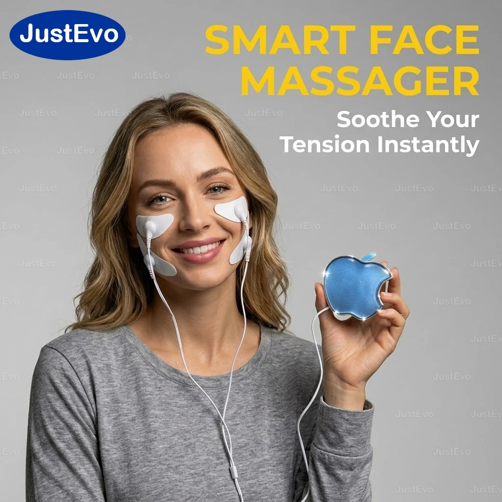Smart Face Massager with 4 Modes and 5 Intensity Levels, Skin-Friendly Gel Pads, USB Rechargeable, Perfect for Daily Facial Care