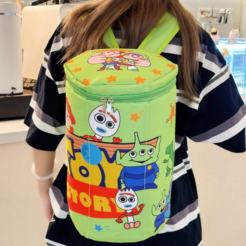 Disney Toy Story Double Shoulder Bags, Sanrio, Kuromi, Design Criativo, Fofos, Y2K, Menina, Casual, Versátil, Bolsa de Presente, Novo