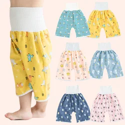 Pantalones de pañales impermeables para bebé, falda para entrenamiento de orinal, pañal cómodo, corto para niños y niñas, ropa de cama para dormir