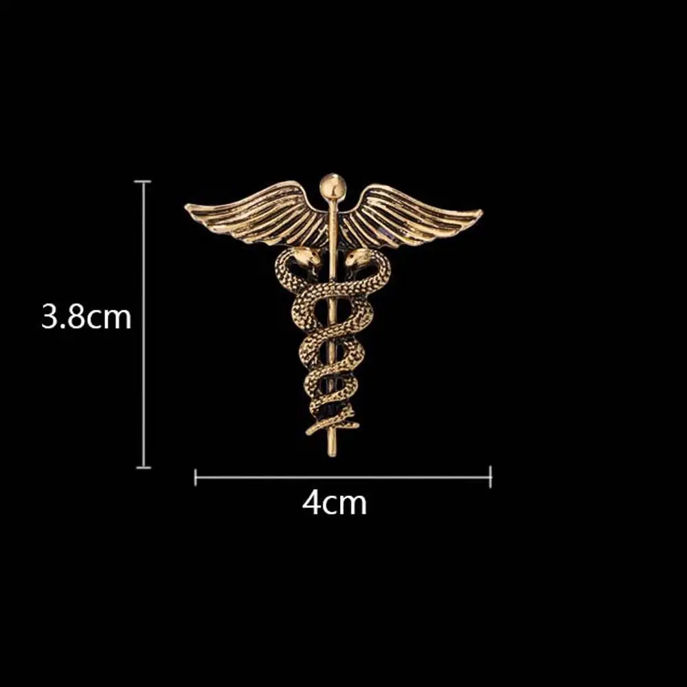 Retro Gift For Men Angel Wings Snake Badge Collar Clothing Brooch Pins Corsage Accessories Jewelry