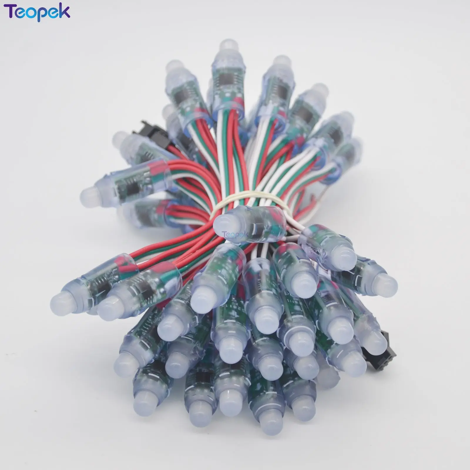 Módulo de píxeles LED Digital, resistente al agua IP68, 12mm, WS2811, DC5v, 50 unidades