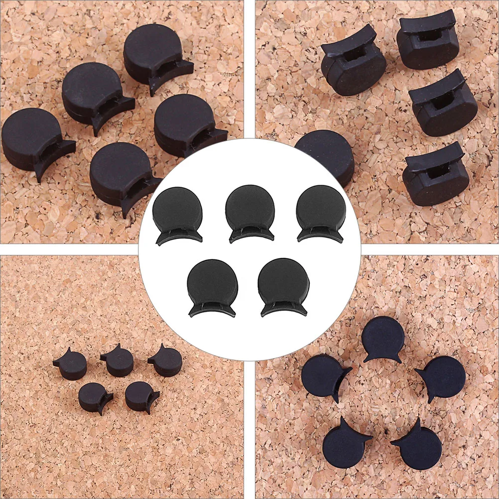 

5pcs Rubber Clarinet Thumb Rest Thick Resilient Cushion Pad Comfortable Wear Resistant Easy Install Durable Protector For