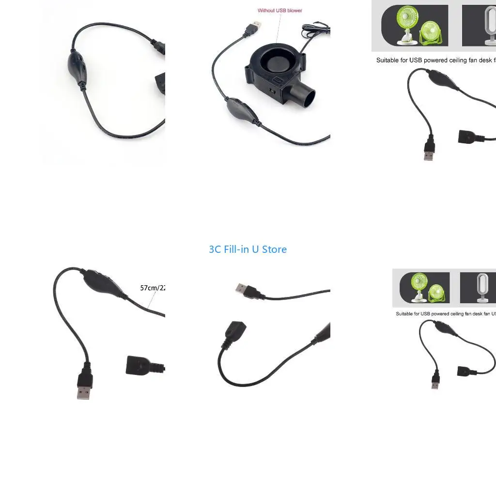 G8TA USB Extension Cable Inline On/Off Dimmer Switch for Driving Recorder, LED Lamp