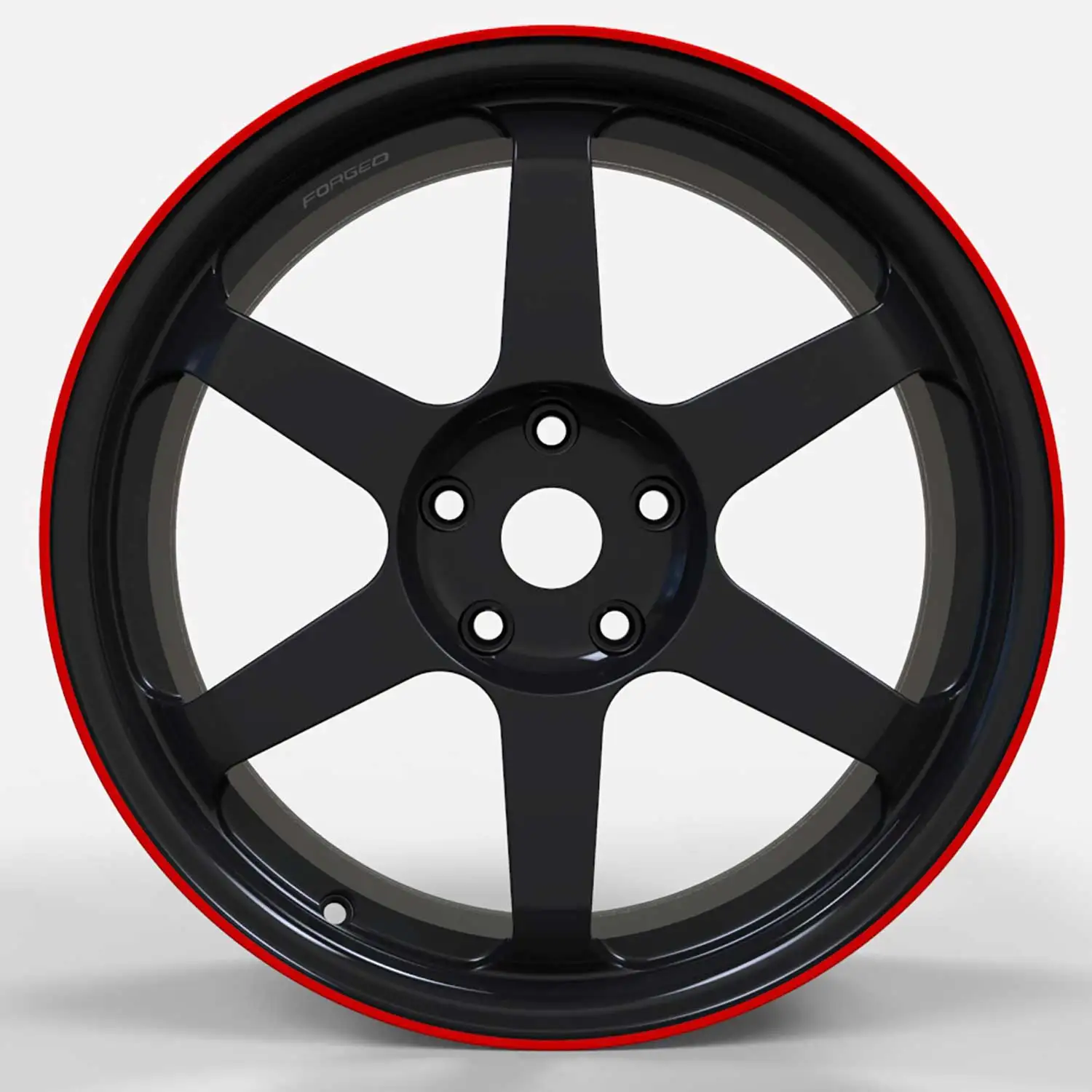 TE37 Style 17 Inch 5-Spoke Forged Aluminium Alloy Wheels 5x112 5x114.3 5x120 5x130 35mm ET New Painted Rims