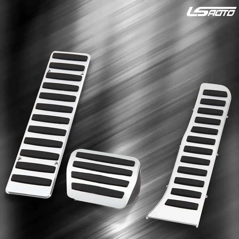 

LS AUTO Car Pedal pads Cover For VW Golf6/Tiguan/Touran/Magotan/Sagitar/CC/EOS/Scirocco MK6 AT Aluminum