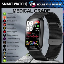 new for XIAOMI Blood Sugar Body Temperature Smart Band Uric Acid Blood Lipid Pressure Heart Rate Monitor Bracelet smart watch