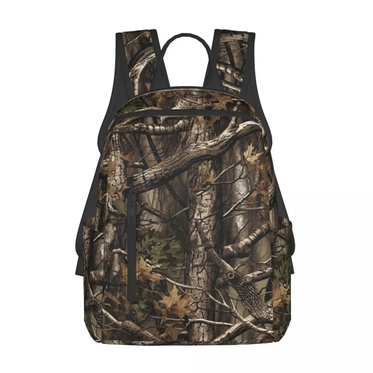 Real Tree Forest Camo Camouflage Pattern Backpack Daypack Large Capacity Kids BookBag School Bag Shoulder Bags for Men Women