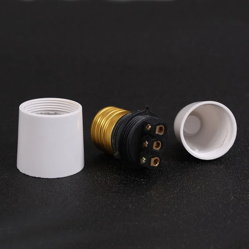 1PCS White Bakelite Screw Ceiling E27 Lamp Holder E27 Bulb Lighting Socket Adapter
