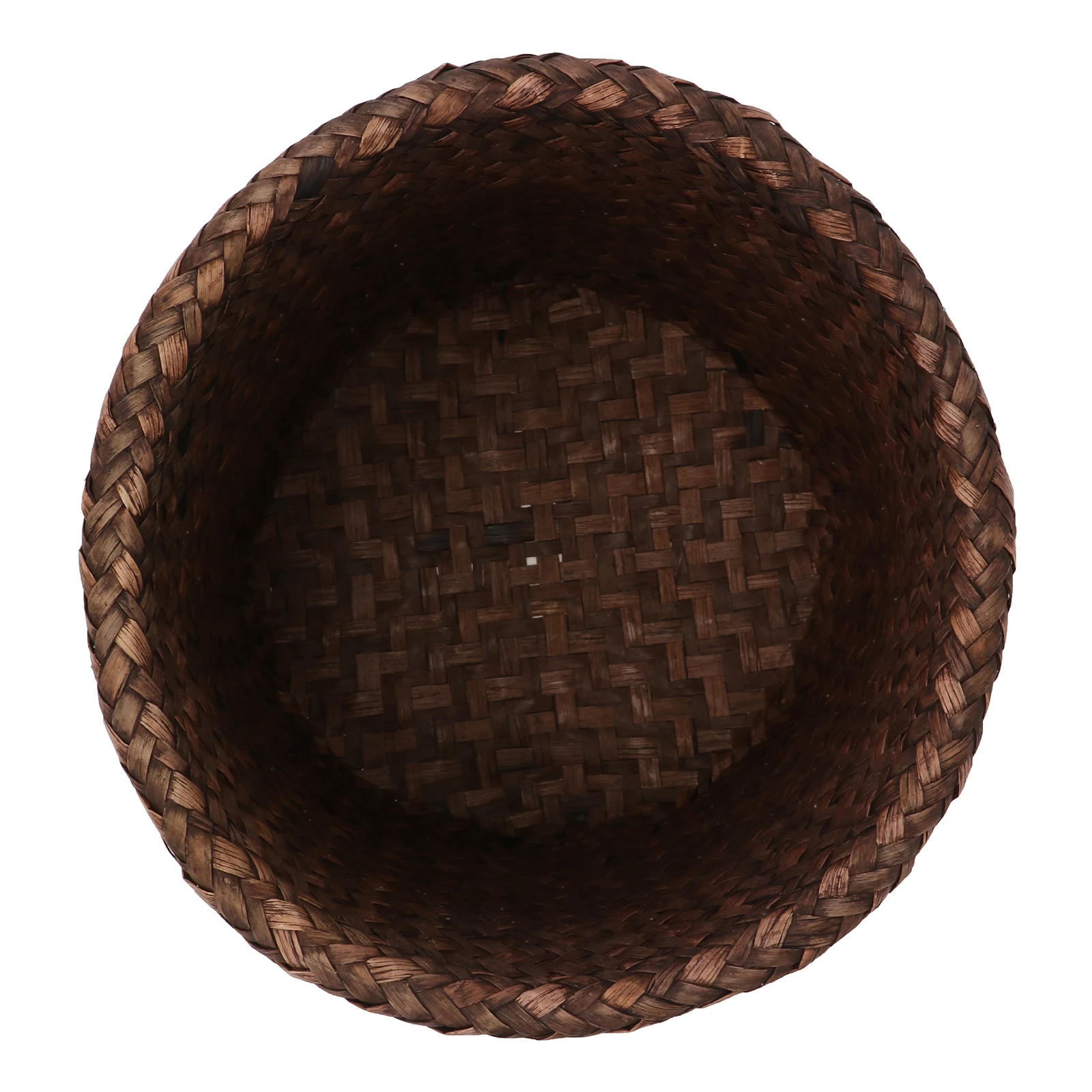 

1PC Seaweed Woven Storage Basket 15x12cm Retro for Clothes Toys Diaper Home Flower Planter Pot Gardening Supplies