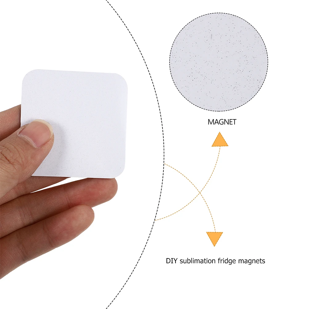 

10pcs Pearl Magnetic Fridge Stickers Sublimation Magnets for Refrigerator Safe Lightweight Blank Magnet Home Decor