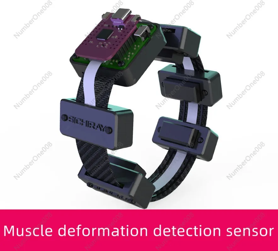 Customized Muscle Electrical Sensor, Muscle Deformation Analog Signal, EMG Bracelet Acquisition Detection Module, Wearable Arm B