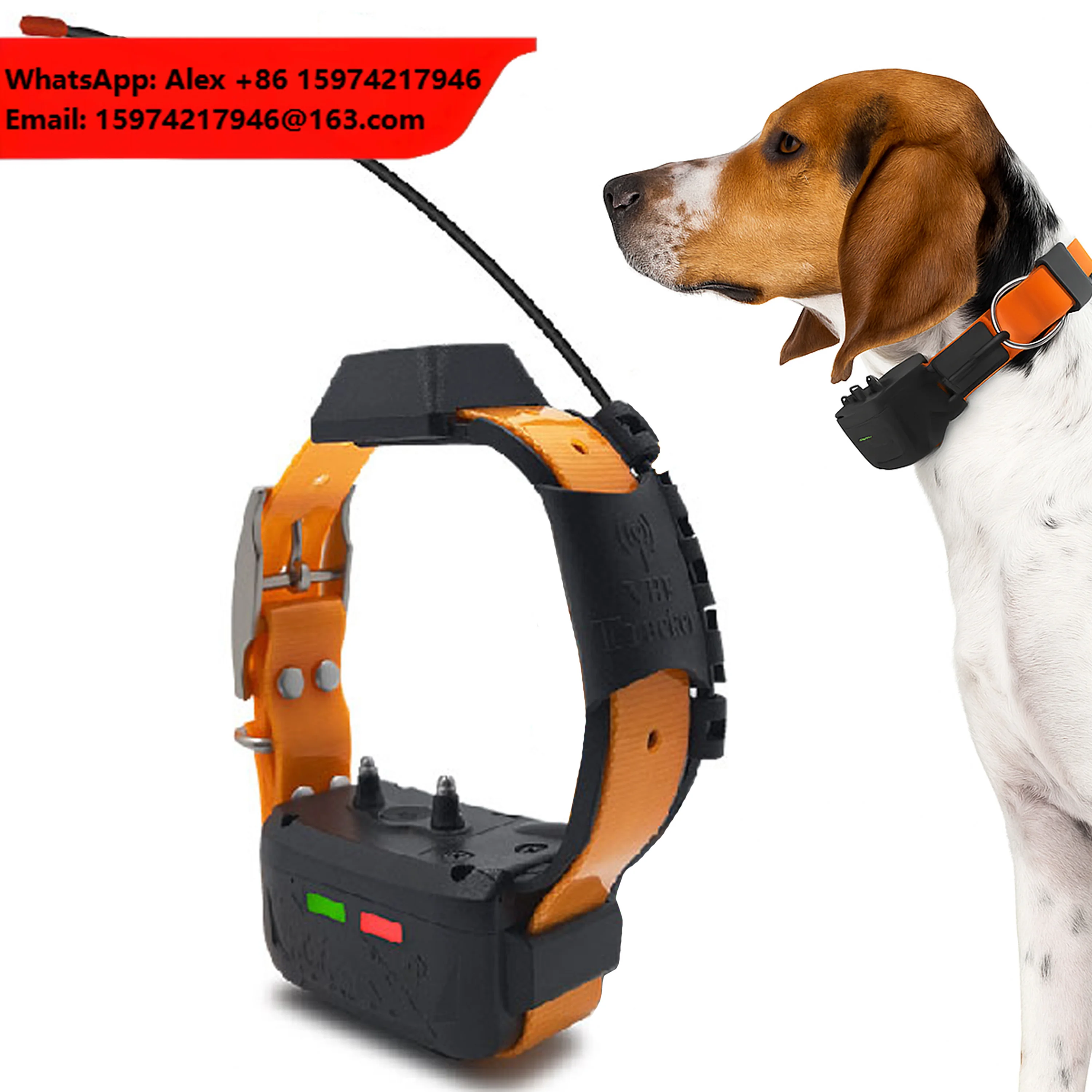 Hunting Dog GPS Locator - VHF/4G Dual-Mode 15KM Range 20-Dog Tracking Night Search Light ESEEK YX04/GD03