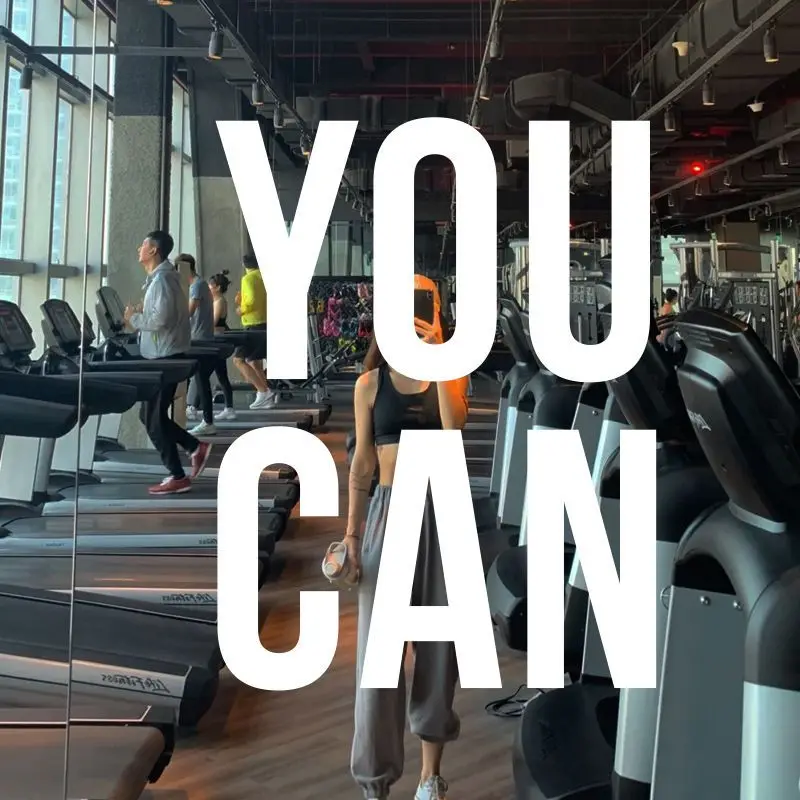 

You Can YOU CAN English Inspirational Wall Stickers Gym Practice Room Floor Mirror Selfie Glass Door Window Decoration Posters