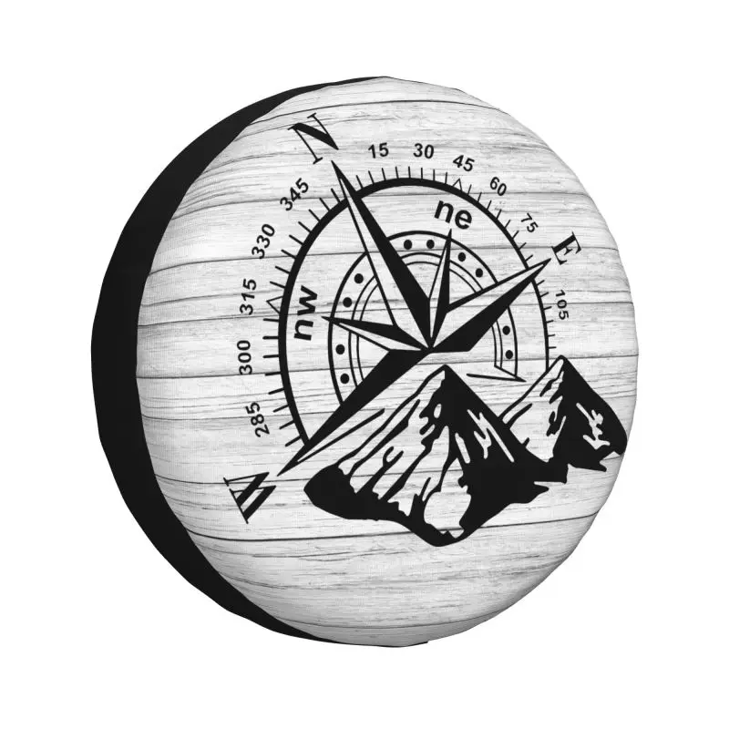 Custom Compass Rose Navigate Mountain Spare Wheel Cover for Suzuki Mitsubish 4x4 SUV Tire Protector 14