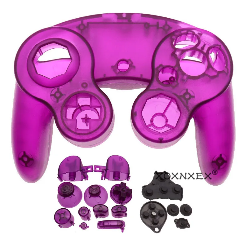 Para ngc gamecube controlador habitação capa escudo lidar com caso e botão peças de reposição jogos lidar com acessórios de proteção
