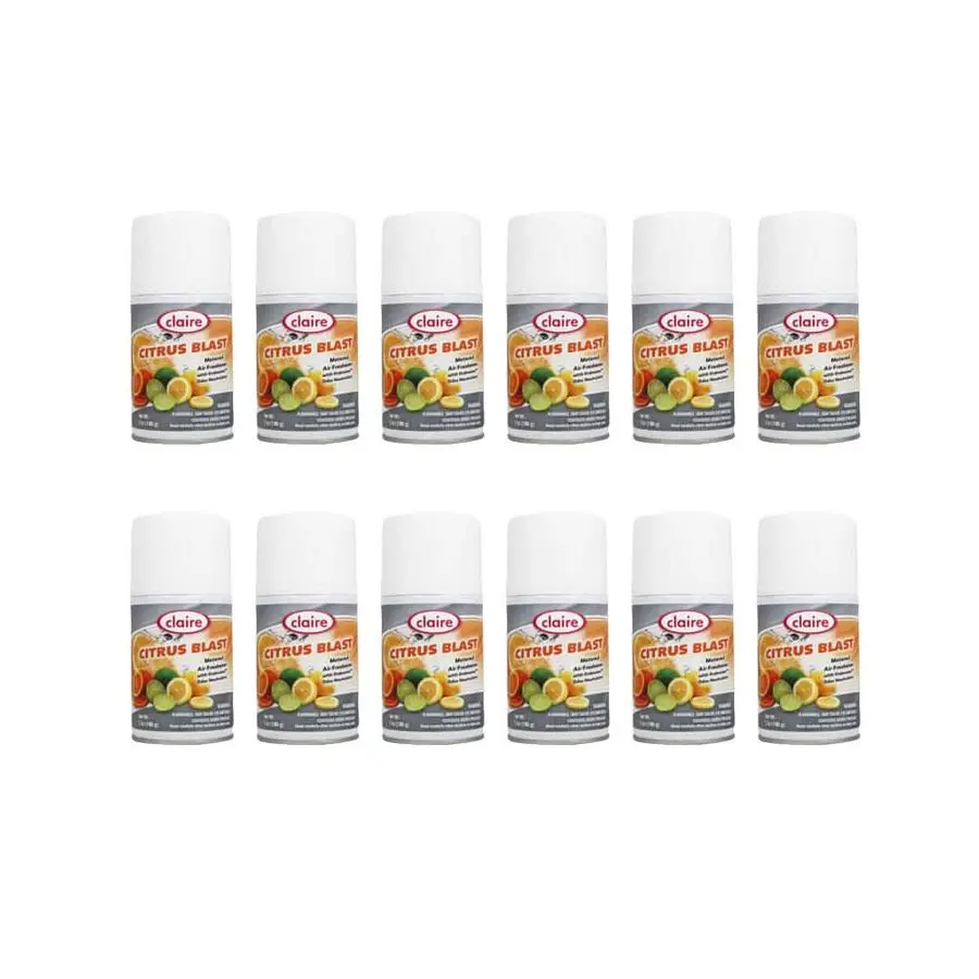 C112 Citrus Splash Metered Luchtverfrisser Aerosolblik, 7 Ounce Pack van 12