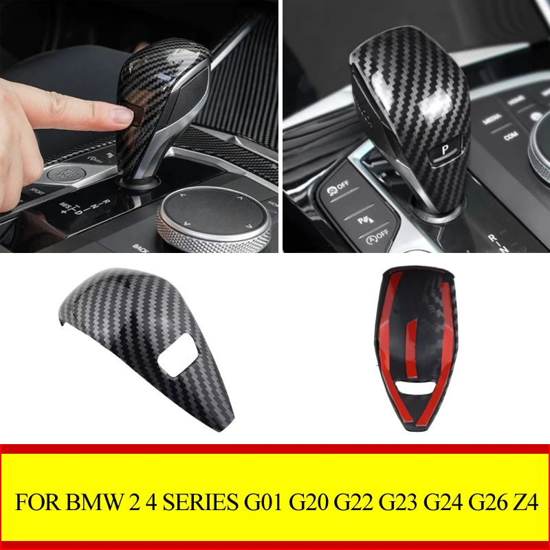 For BMW 1 2 3 4 Series G20 G22 G23 G24 G26 G29 Z4 G01 G02 AT Gear Shift Lever Knob Protection Cover Sticker Accessories