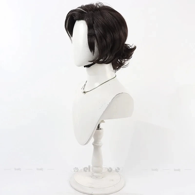 Men Women CO:E33 Festival Role Play Clair Obscur:Expedition 33 Verso Cosplay Wig Black White Short Curly Hair Synthetic Wigs