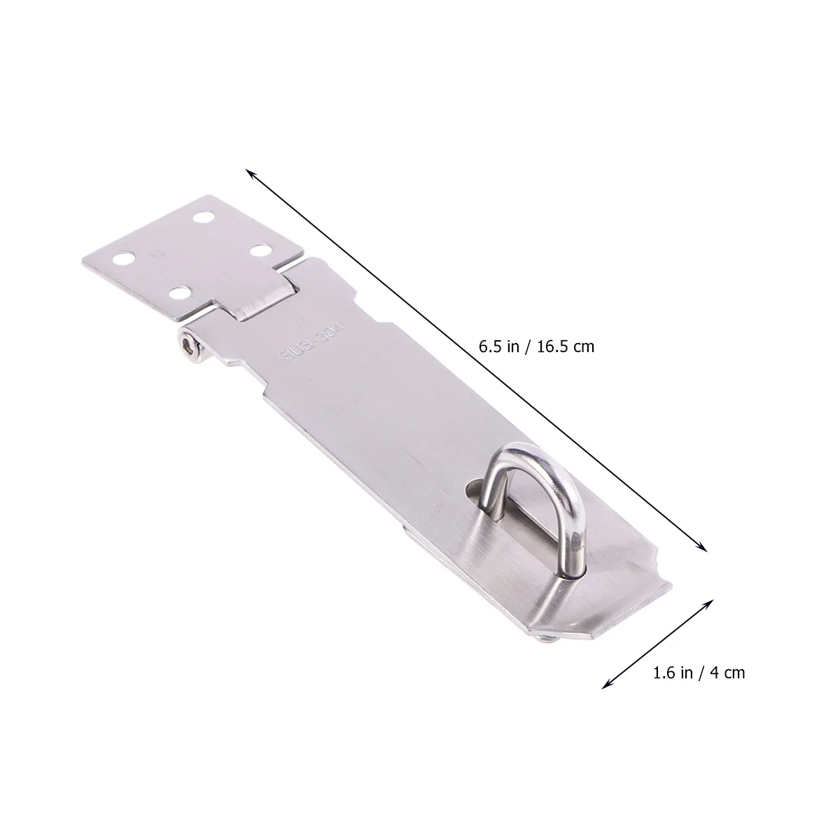 

Stainless Steel Lock Hasp 5 Inch Padlock Door Clasp Latch for Gates Cabinets Silver Concealed Screws Security Hasp Lock