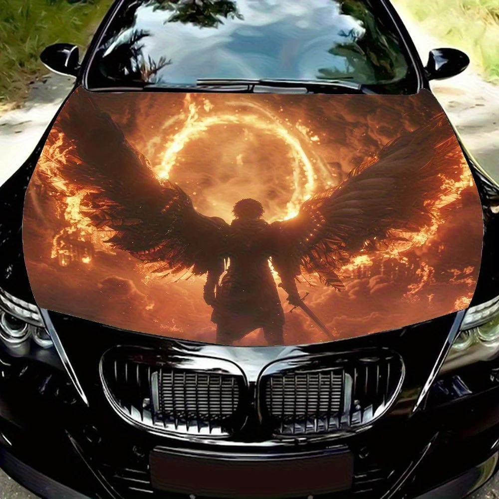 

Наклейка на капот автомобиля Battle Armor Angel — прочная виниловая пленка для большинства автомобилей, защитная пленка на капот двигателя, автомобильная внешняя пленка