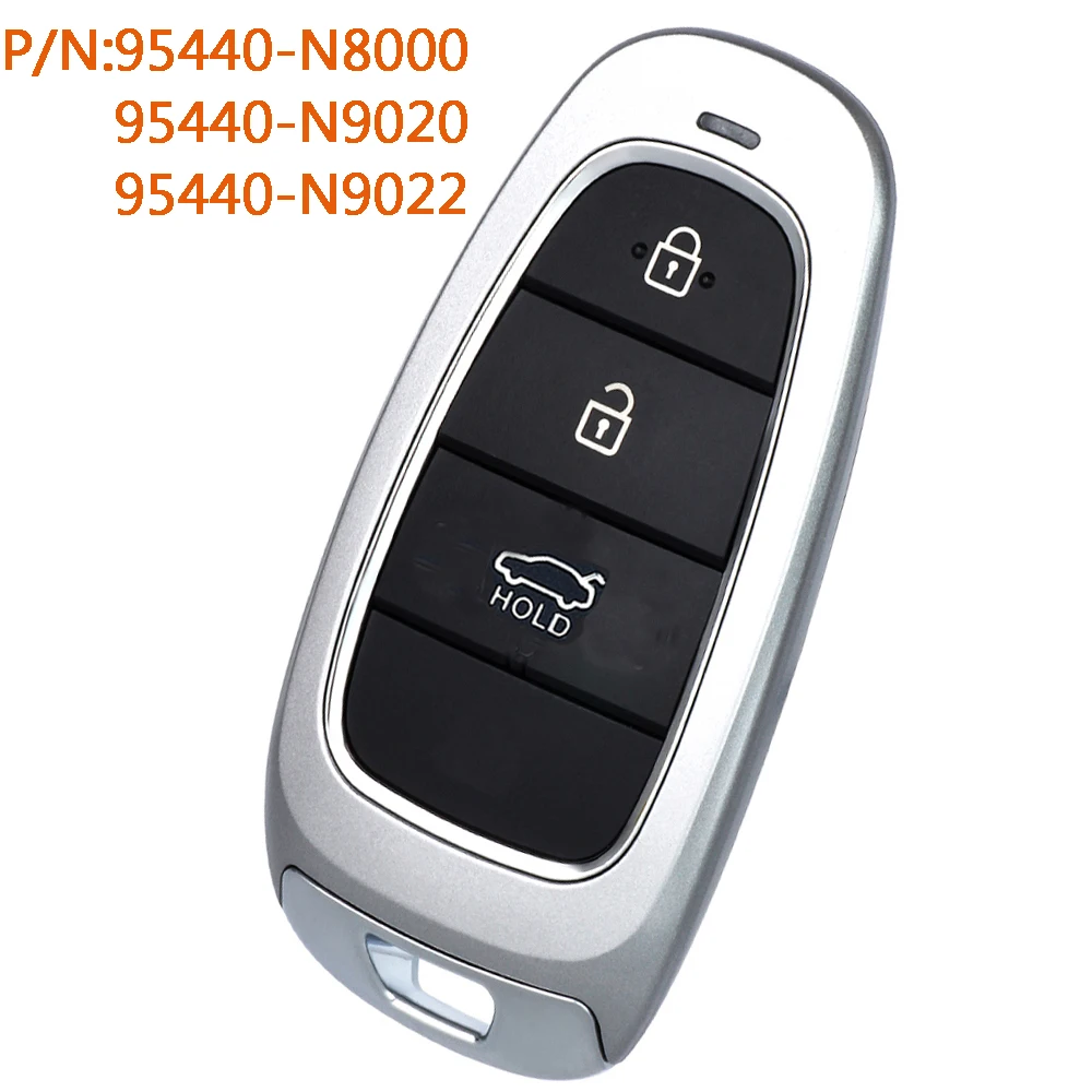 

KEYECU 95440-N8000 95440-N9020 95440-N9022 for Hyundai Tucson 2021 2022 2023 2024 433MHz Smart Remote Key Fob FOB-4F25 3 Buttons