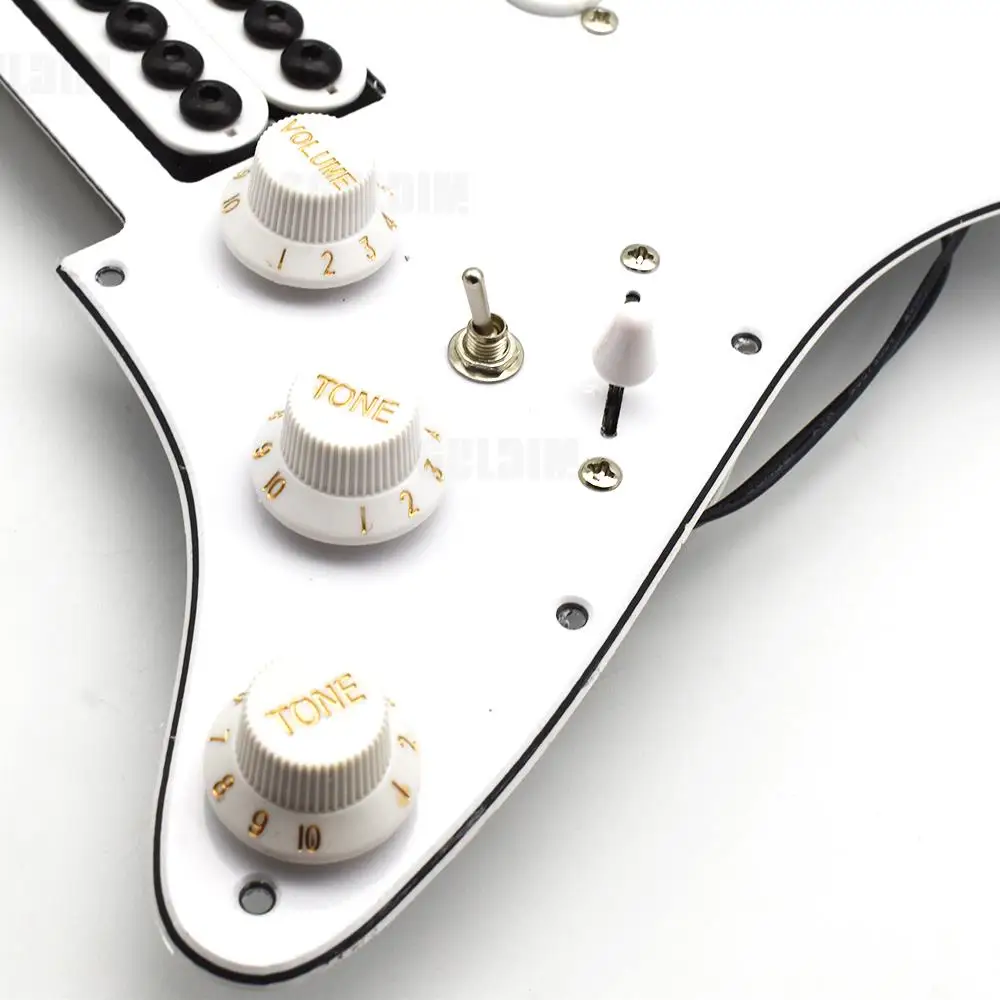 SSH-Coil Big Pole Double Coil Humbucker Pickguard Pickup with Single Cut  Switch for ST electric Guitar