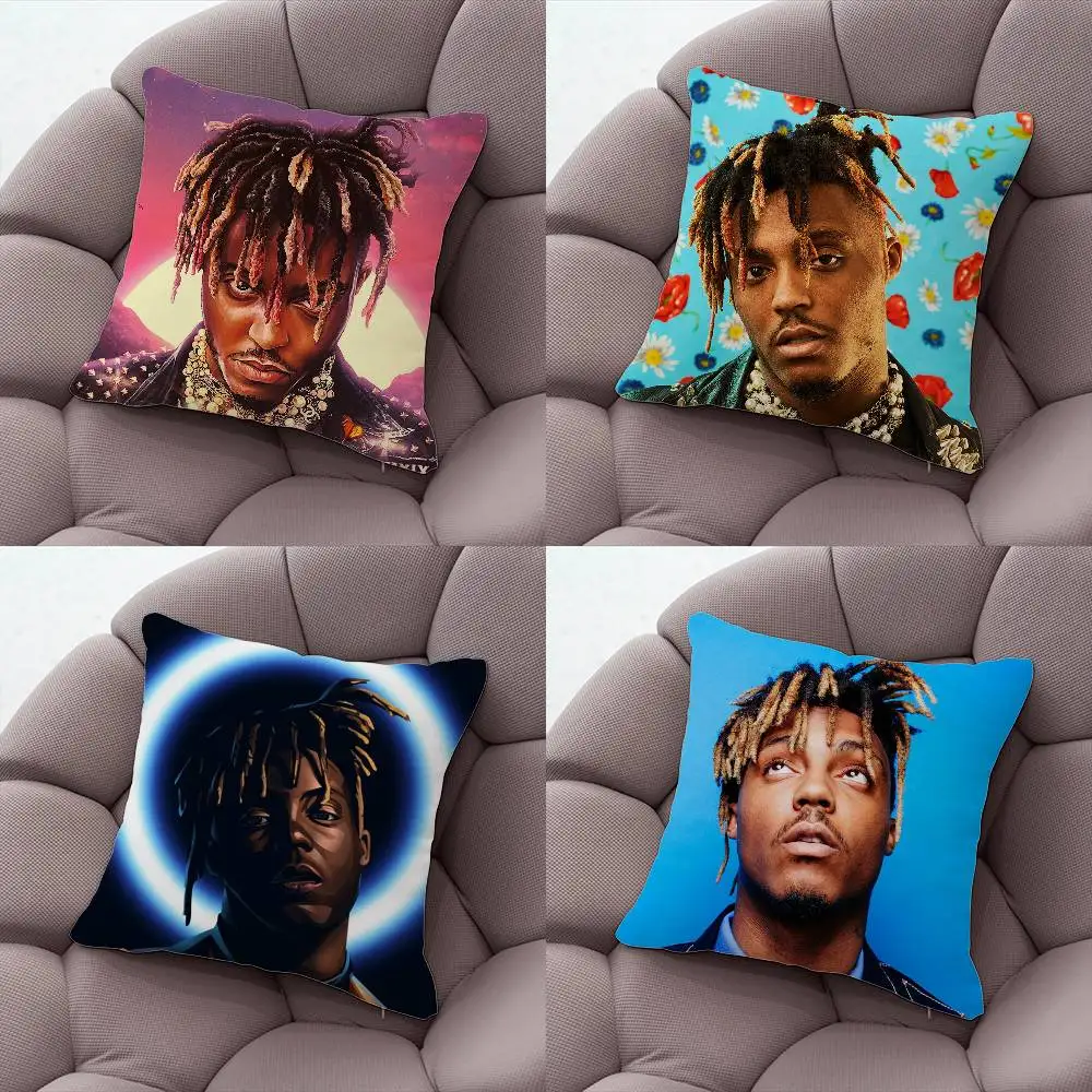 

J-Juice Wrld Rapper Pillow Case Pillow Case Living Room Sofa Cushion Cover Suitable For Home Bedroom Room Decoration