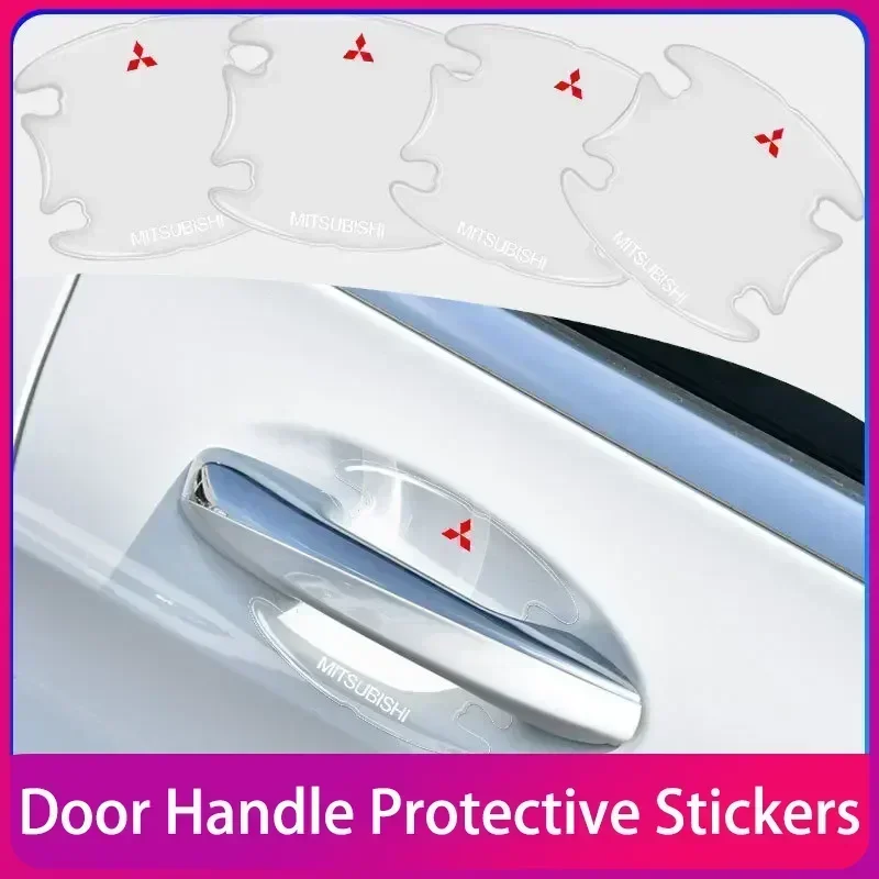 

Car door handle anti-collision strip protection strip Accessories For Mitsubishi ASX Lancer Pajero Outlander L200 EVO Lancer EX