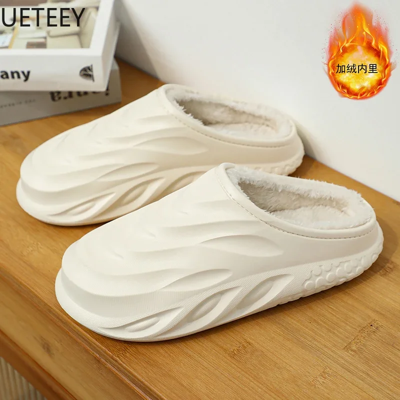 Eva Slippers Couple Slippers High-elastic Trendy Non-slip Breathable UETEEY High-elastic Explosive Style Winter Slippers for Men