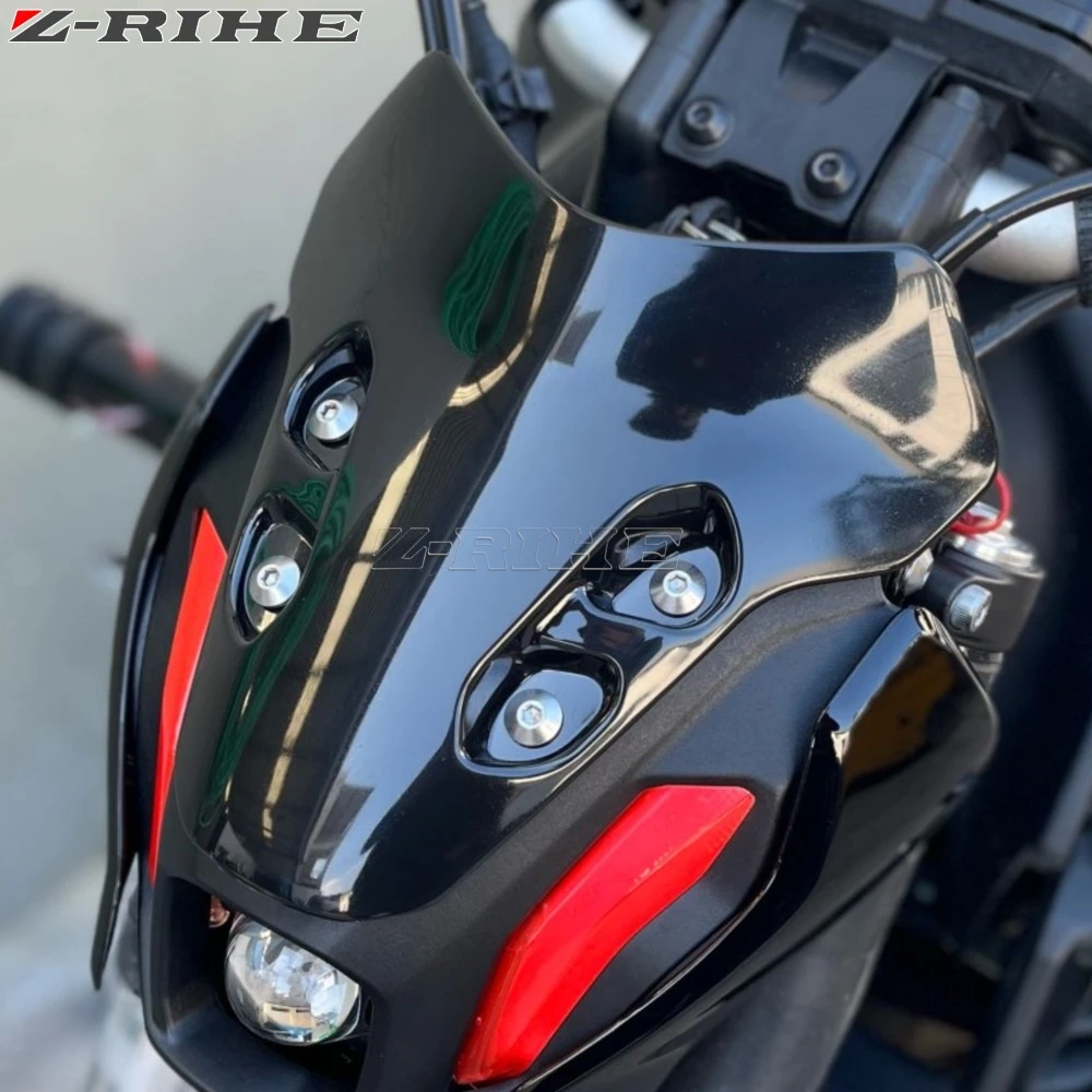 For YAMAHA MT07 MT-07 MT 07 2021 2022 2023 2024 Motorcycle Accessories Windshield Windscreen Windproof Wind Screen Deflector