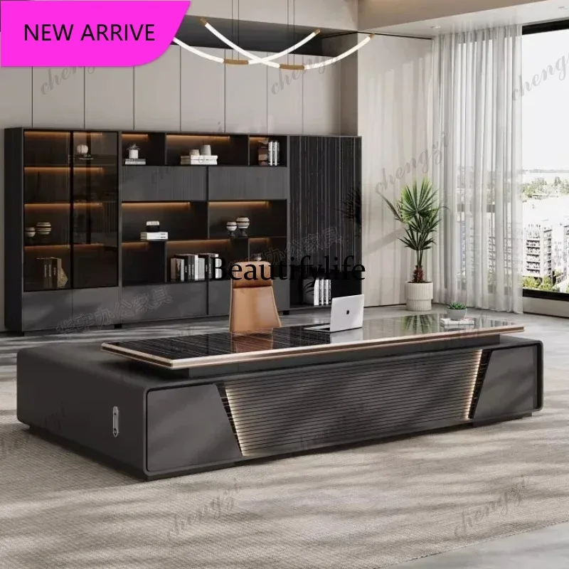 

P3 Room Desks Bureaux De Travail Desk Organizer Office Furniture Light Luxury And High End Feel Office Table Computer Des