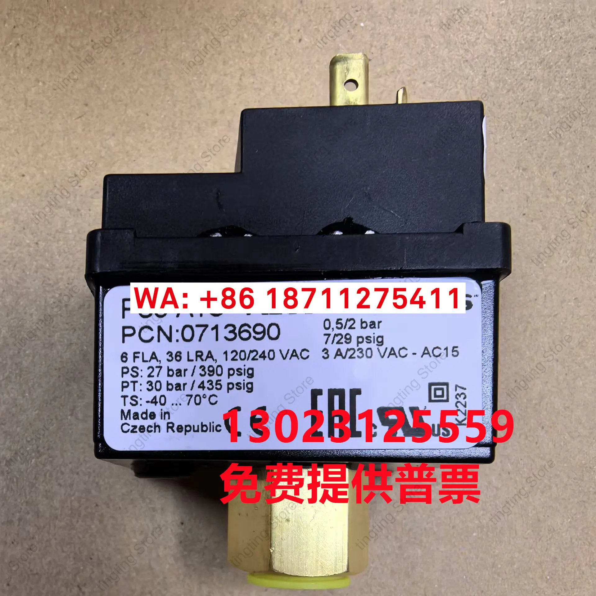 

ALCO pressure controller PS3-A1S Emerson pressure switch PS3-A4S PS3-W6S