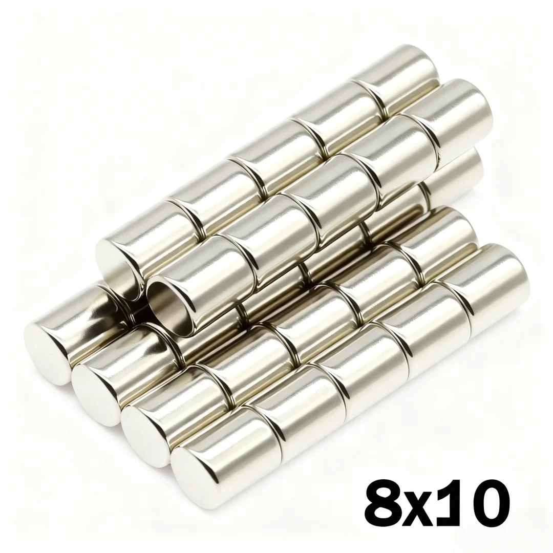 8x10mm Super Strong Magnet N35 Round Magnetic NdFeB Neodymium Magnet Powerful Disc imanes Refrigerator Magnets