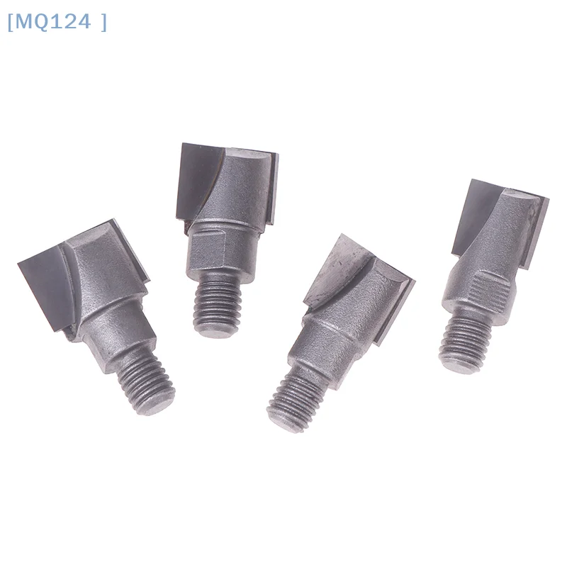 【MQ124 】10mm Shank Wooden Door Lock Slotting Cutter 16.5-22mm Tungsten Steel Woodworking Milling Cutter Tools Screw Thread
