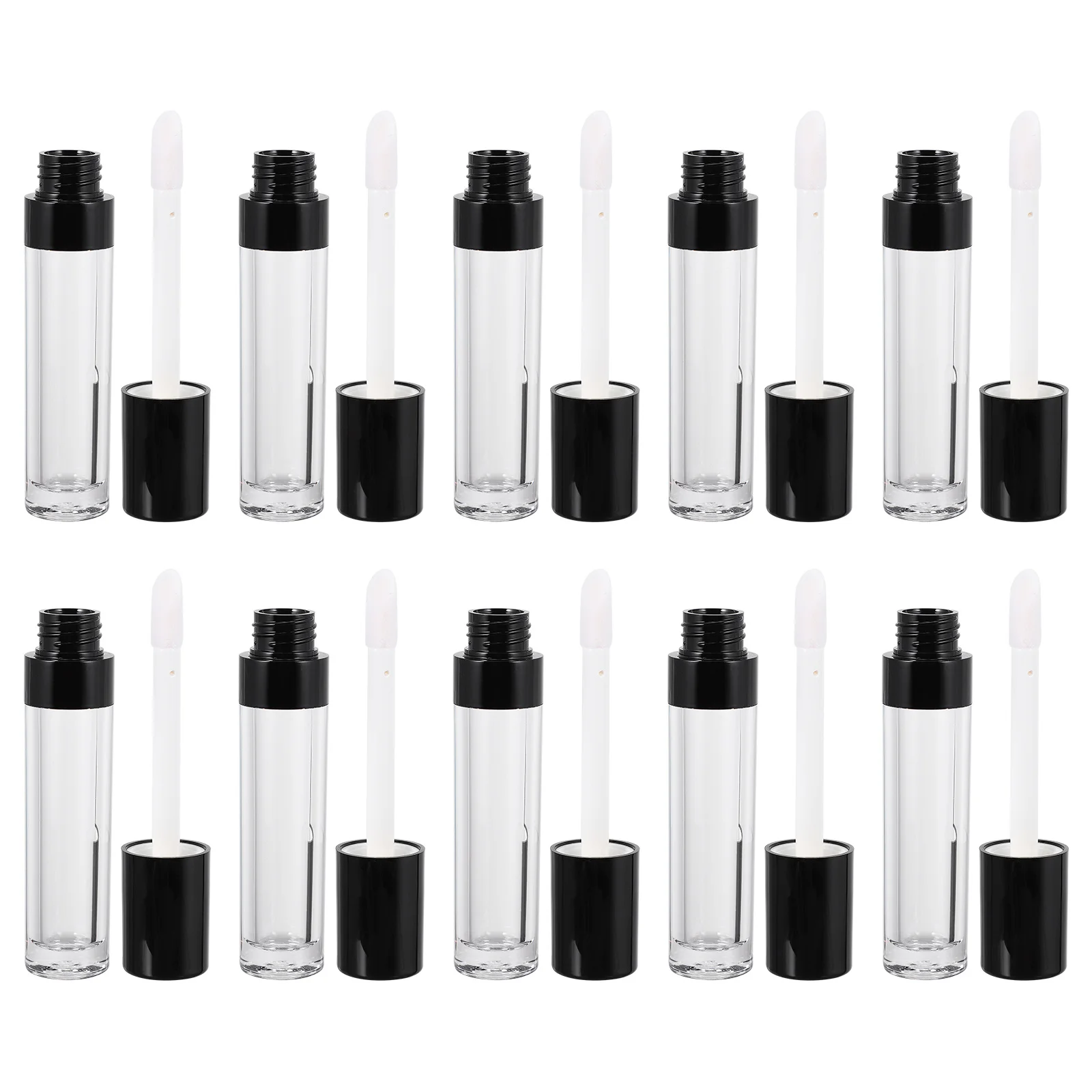 10 Pz 8 Ml Bottiglie di Lucidalabbra Riutilizzabili Contenitore Da Viaggio Leggero per Balsamo per le labbra Crescita Delle Ciglia Campioni di Olio di Stoccaggio Riutilizzabile ABS