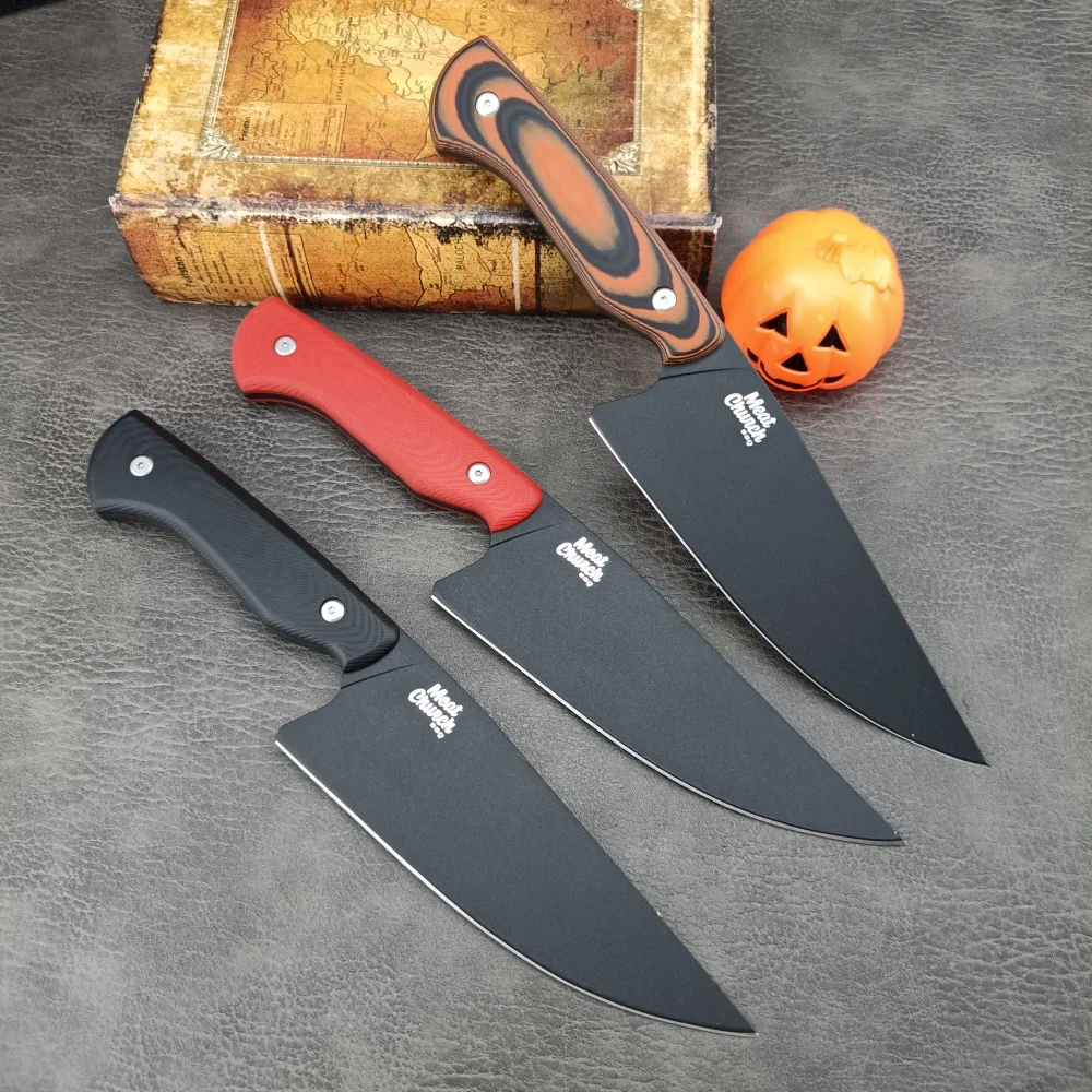 頑丈な多機能カッティングストレートナイフ-edc-レスキュー・アドベンチャー＆bbq-アウトドアキャンプ用品-meat-church-chef-ナイフ