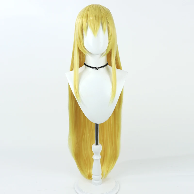 Yue Cosplay Wig Arifureta Shokugyou De Sekai Saikyou Yellow Long 80cm Heat Resistant Synthetic Hair Halloween Party + Wig Cap