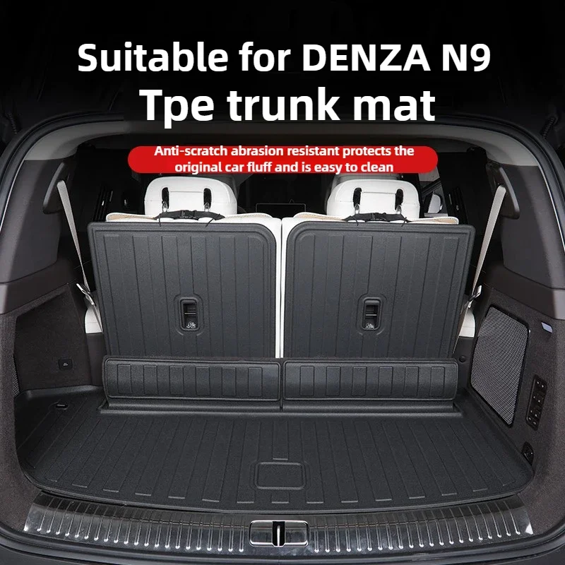 

Car Trunk Mats Waterproof Cargo Mats TPE Floor Mats For DENZA N9 2024 2025 Cargo Liner Car Interior Modification Accessories